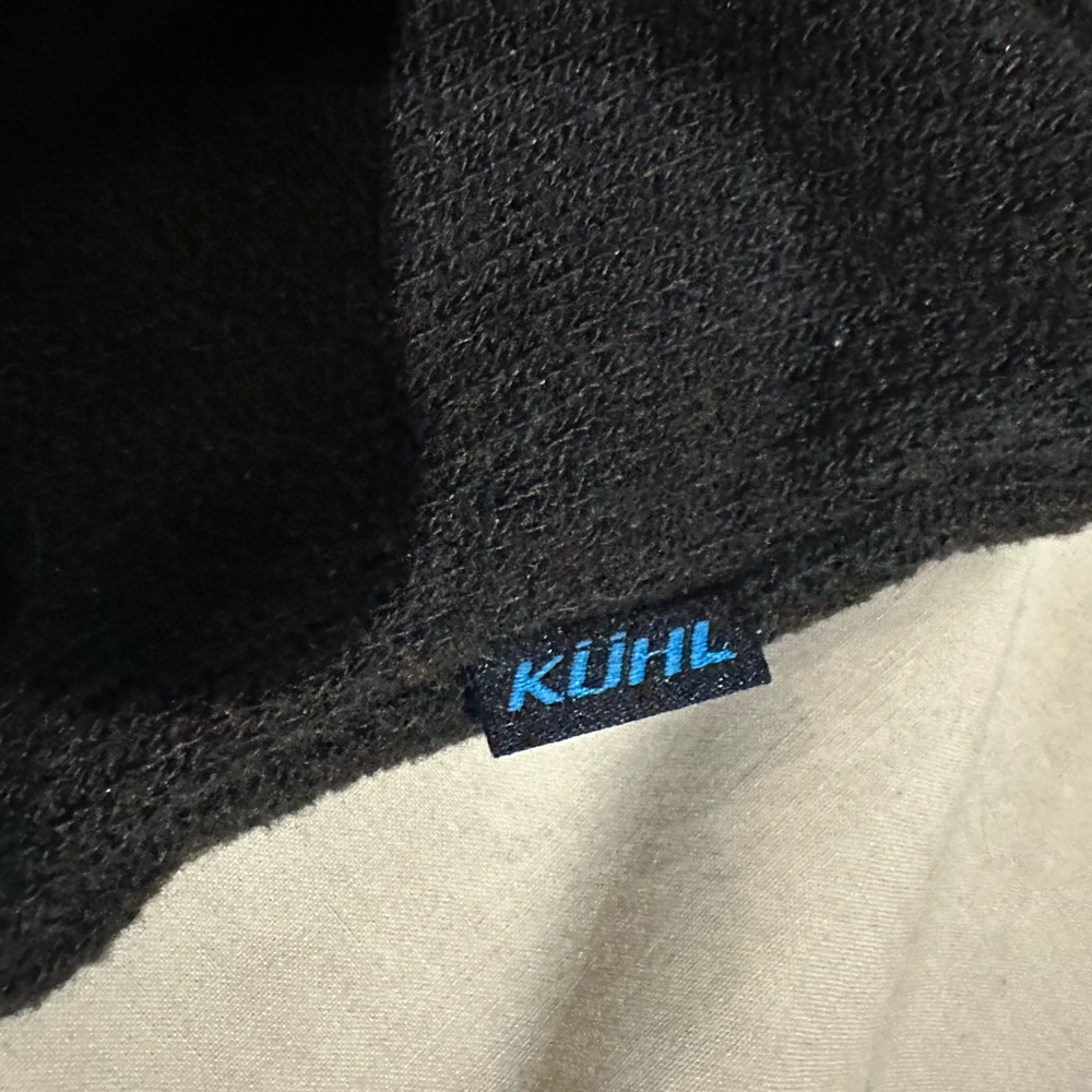 Kuhl Men's Charcoal Sweater with Brown Trim - Picture 5 of 5